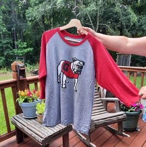 Brand 47 ~ 3/4 length sleeve ~ GA Bulldogs top
